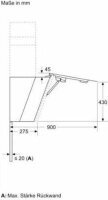 Siemens LC91KLT60 iQ700 Dunstabzugshaube schwarz
