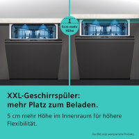 Siemens SX65ZX07CE iQ500 Vollintegrierter Geschirrspüler 60 cm XXL VarioSchublade 40dB Zeolith TimeLight EEK:B