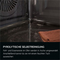 AEG TE7PB63ZAB Einbaubackofen schwarz MealAssist