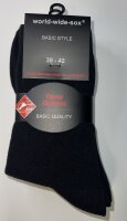 WWS Basic Strumpf "Schwarz" 4 Paar 39/42 (31188)