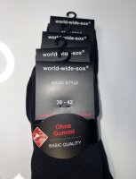 WWS Basic Strumpf "Schwarz" 4 Paar 39/42 (31188)