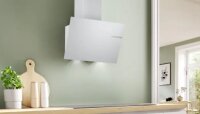 Bosch DWK65DK20 Serie 2 Dunstabzugshaube Wandhaube Kopffreihaube Um oder Abluft 60 cm weißes Glas