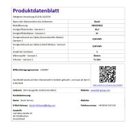 Bosch HBA534ES3 Einbaubackofen Serie 4, schwarz, 71 L, 60cm, 3D-Heißluft, Hydrolytisch