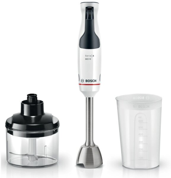 Bosch MSM4W420 Serie 4 Stabmixer ErgoMaster 800 W Weiß