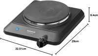 Taurus Volcan Uno tragbare Kochplatte 1500 Watt