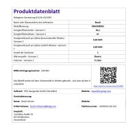 Bosch HBA534BW3 Einbaubackofen Serie 4, weiß, 71 L, 60cm, 3D-Heißluft, Hydrolytisch