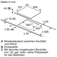Bosch PKN675DP1D Serie 8 autarkes Elektro Kochfeld 60,6 cm Glaskeramik - B-Ware