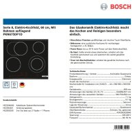 Bosch PKN675DP1D Serie 8 autarkes Elektro Kochfeld 60,6 cm Glaskeramik - B-Ware