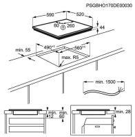 Electrolux EIV634 Autarkes 4 Zonen-Induktionskochfeld 60 cm Glaskeramik Schwarz Integriert